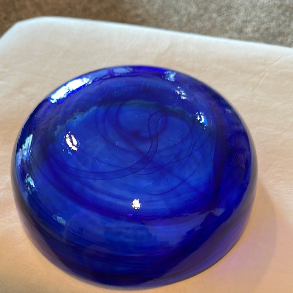 Sapphire Blue Glass Art Collection - Picture 2 of 2